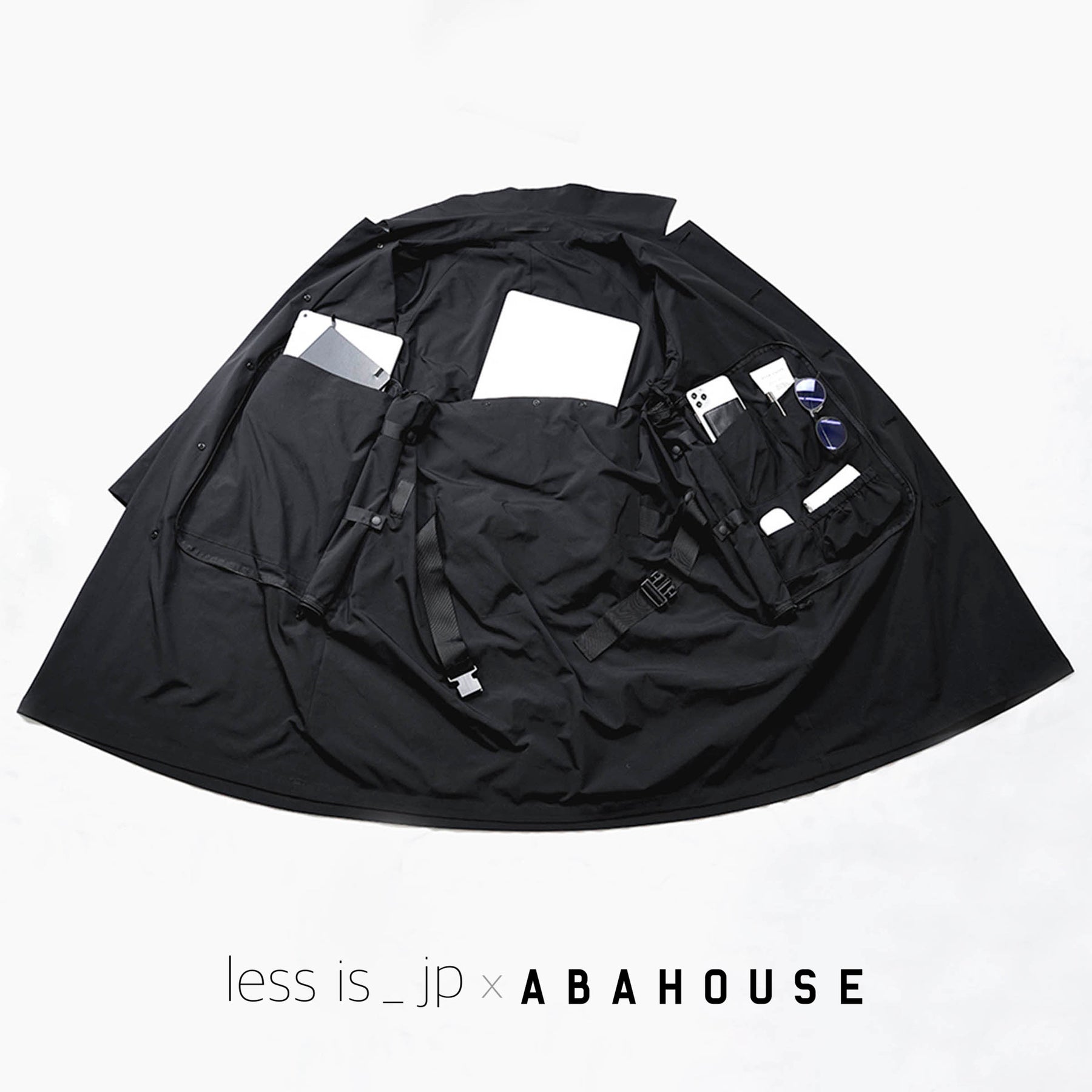 天然石ターコイズ ［ less is_jp x ABAHOUSE ］コラボバッグレスコート